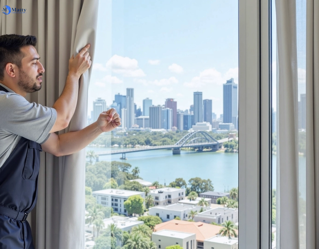 Professional curtain steam cleaning service surry-hills-nsw QLD by Matty Curtain Cleaning